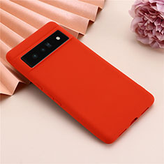 Ultra-thin Silicone Gel Soft Case 360 Degrees Cover for Google Pixel 7 Pro 5G Red