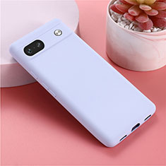 Ultra-thin Silicone Gel Soft Case 360 Degrees Cover for Google Pixel 7a 5G Clove Purple