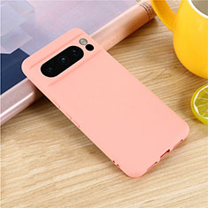 Ultra-thin Silicone Gel Soft Case 360 Degrees Cover for Google Pixel 8 Pro 5G Pink