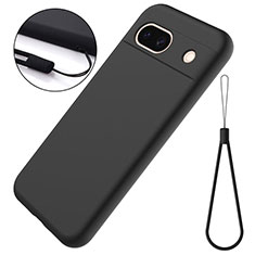 Ultra-thin Silicone Gel Soft Case 360 Degrees Cover for Google Pixel 8a 5G Black