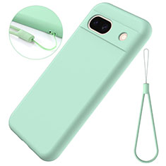 Ultra-thin Silicone Gel Soft Case 360 Degrees Cover for Google Pixel 8a 5G Green