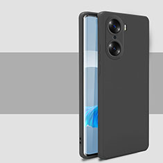 Ultra-thin Silicone Gel Soft Case 360 Degrees Cover for Huawei Honor 60 Pro 5G Black