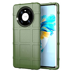 Ultra-thin Silicone Gel Soft Case 360 Degrees Cover for Huawei Mate 40E Pro 4G Army green