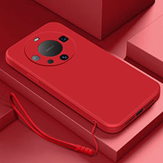 Ultra-thin Silicone Gel Soft Case 360 Degrees Cover for Huawei Mate 60 Pro+ Plus Red