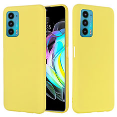Ultra-thin Silicone Gel Soft Case 360 Degrees Cover for Motorola Moto Edge 20 5G Yellow