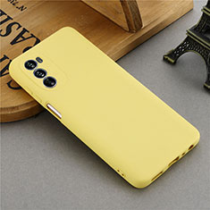 Ultra-thin Silicone Gel Soft Case 360 Degrees Cover for Motorola Moto G62 5G Yellow