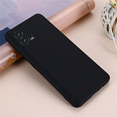 Ultra-thin Silicone Gel Soft Case 360 Degrees Cover for Motorola Moto G72 Black