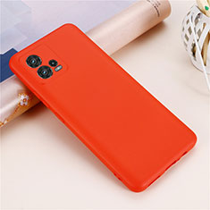 Ultra-thin Silicone Gel Soft Case 360 Degrees Cover for Motorola Moto G72 Red