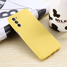 Ultra-thin Silicone Gel Soft Case 360 Degrees Cover for Motorola Moto G82 5G Yellow