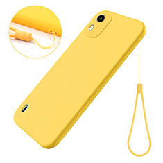 Ultra-thin Silicone Gel Soft Case 360 Degrees Cover for Nokia C12 Plus Yellow