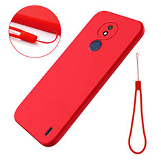 Ultra-thin Silicone Gel Soft Case 360 Degrees Cover for Nokia C21 Red