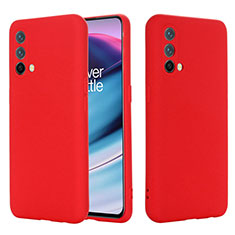 Ultra-thin Silicone Gel Soft Case 360 Degrees Cover for OnePlus Nord CE 5G Red