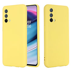 Ultra-thin Silicone Gel Soft Case 360 Degrees Cover for OnePlus Nord CE 5G Yellow