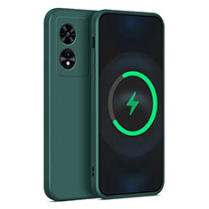 Ultra-thin Silicone Gel Soft Case 360 Degrees Cover for Oppo A1 Pro 5G Midnight Green