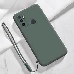 Ultra-thin Silicone Gel Soft Case 360 Degrees Cover for Oppo A11s Midnight Green
