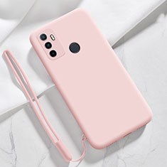 Ultra-thin Silicone Gel Soft Case 360 Degrees Cover for Oppo A11s Pink