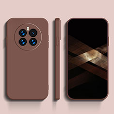 Ultra-thin Silicone Gel Soft Case 360 Degrees Cover for Oppo A2 Pro 5G Brown