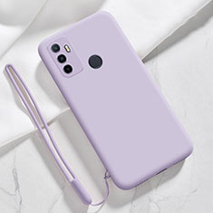 Ultra-thin Silicone Gel Soft Case 360 Degrees Cover for Oppo A53s Clove Purple