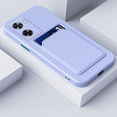 Ultra-thin Silicone Gel Soft Case 360 Degrees Cover for Oppo A77 4G Mint Blue