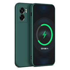 Ultra-thin Silicone Gel Soft Case 360 Degrees Cover for Oppo A77 5G Midnight Green