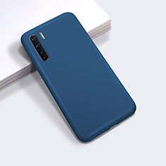 Ultra-thin Silicone Gel Soft Case 360 Degrees Cover for Oppo A91 Blue