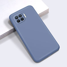 Ultra-thin Silicone Gel Soft Case 360 Degrees Cover for Oppo A93 Lavender Gray