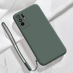 Ultra-thin Silicone Gel Soft Case 360 Degrees Cover for Oppo A95 5G Midnight Green