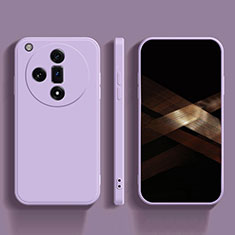 Ultra-thin Silicone Gel Soft Case 360 Degrees Cover for Oppo Find X7 5G Clove Purple