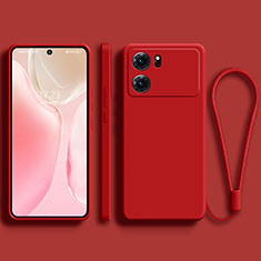 Ultra-thin Silicone Gel Soft Case 360 Degrees Cover for Oppo K10 5G Red