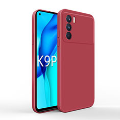 Ultra-thin Silicone Gel Soft Case 360 Degrees Cover for Oppo K9 Pro 5G Red
