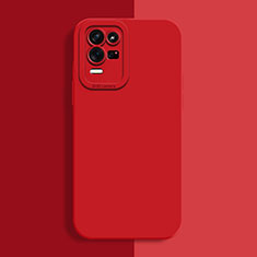 Ultra-thin Silicone Gel Soft Case 360 Degrees Cover for Oppo K9X 5G Red