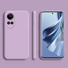 Ultra-thin Silicone Gel Soft Case 360 Degrees Cover for Oppo Reno10 5G Clove Purple