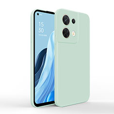 Ultra-thin Silicone Gel Soft Case 360 Degrees Cover for Oppo Reno8 Pro 5G Matcha Green