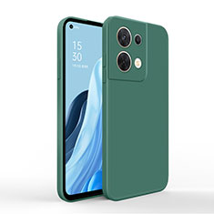 Ultra-thin Silicone Gel Soft Case 360 Degrees Cover for Oppo Reno9 Pro+ Plus 5G Green