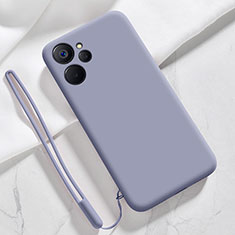 Ultra-thin Silicone Gel Soft Case 360 Degrees Cover for Realme 10T 5G Lavender Gray