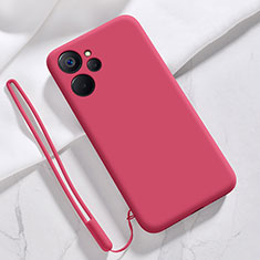 Ultra-thin Silicone Gel Soft Case 360 Degrees Cover for Realme 9i 5G Red