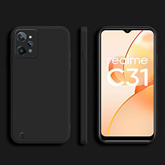 Ultra-thin Silicone Gel Soft Case 360 Degrees Cover for Realme C31 Black