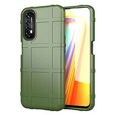 Ultra-thin Silicone Gel Soft Case 360 Degrees Cover for Realme Narzo 30 4G Army green