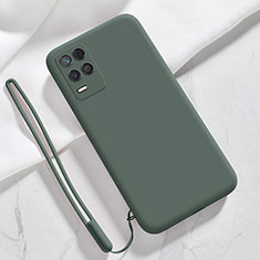 Ultra-thin Silicone Gel Soft Case 360 Degrees Cover for Realme Q3 5G Midnight Green