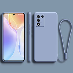 Ultra-thin Silicone Gel Soft Case 360 Degrees Cover for Realme Q3s 5G Lavender Gray