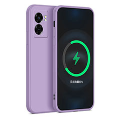 Ultra-thin Silicone Gel Soft Case 360 Degrees Cover for Realme Q5i 5G Clove Purple