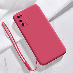 Ultra-thin Silicone Gel Soft Case 360 Degrees Cover for Realme V15 5G Red Wine