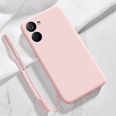 Ultra-thin Silicone Gel Soft Case 360 Degrees Cover for Realme V30t 5G Pink