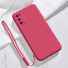 Ultra-thin Silicone Gel Soft Case 360 Degrees Cover for Realme X7 5G Red Wine