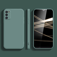 Ultra-thin Silicone Gel Soft Case 360 Degrees Cover for Samsung Galaxy A03s Midnight Green