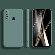 Ultra-thin Silicone Gel Soft Case 360 Degrees Cover for Samsung Galaxy A70E Midnight Green