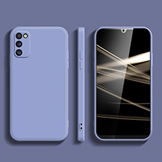 Ultra-thin Silicone Gel Soft Case 360 Degrees Cover for Samsung Galaxy F02S SM-E025F Lavender Gray