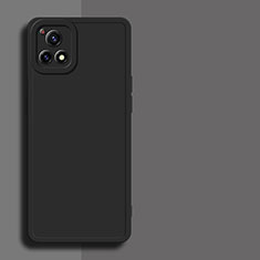 Ultra-thin Silicone Gel Soft Case 360 Degrees Cover for Vivo iQOO U3x 5G Black