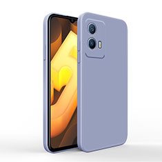 Ultra-thin Silicone Gel Soft Case 360 Degrees Cover for Vivo iQOO U5 5G Lavender Gray