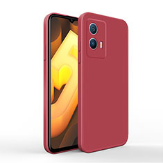 Ultra-thin Silicone Gel Soft Case 360 Degrees Cover for Vivo iQOO U5 5G Red